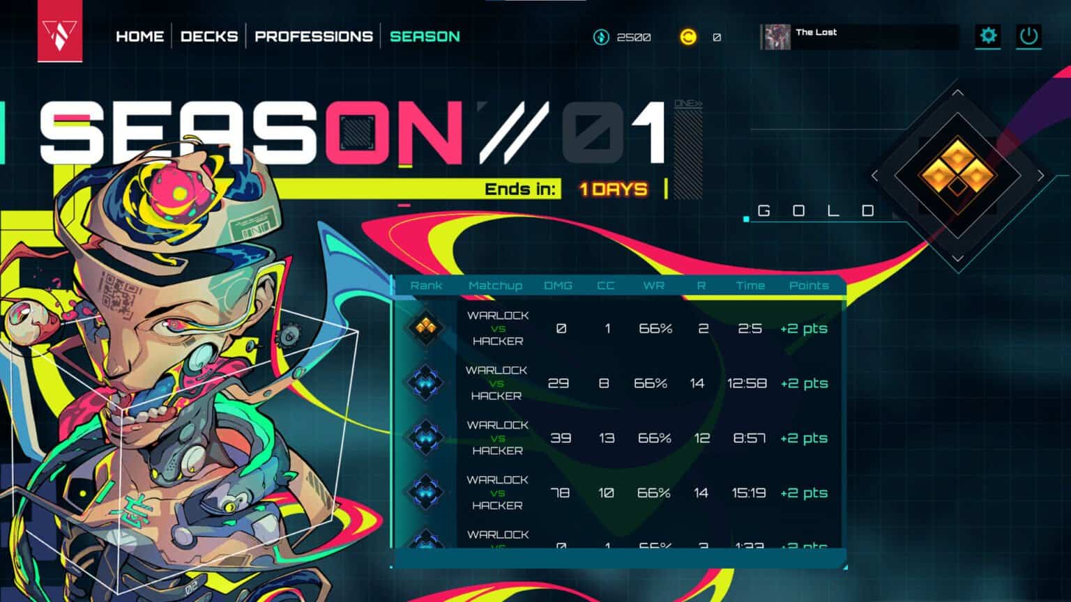 The Lost Glitches gameplay screenshot 5 – Trading Card Games crypto game on Ethereum