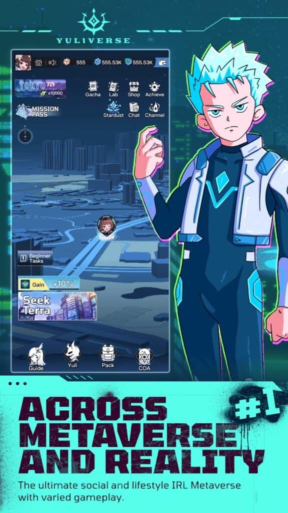 Yuliverse gameplay screenshot 1 – Card Games crypto game on BNB Chain