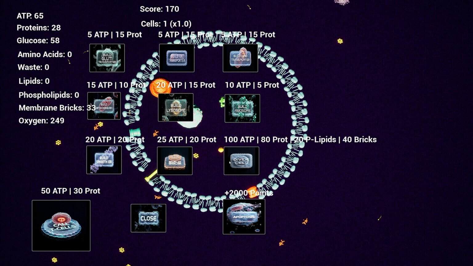 Cellula gameplay screenshot 1 – NFT Action Games crypto game on BNB Chain