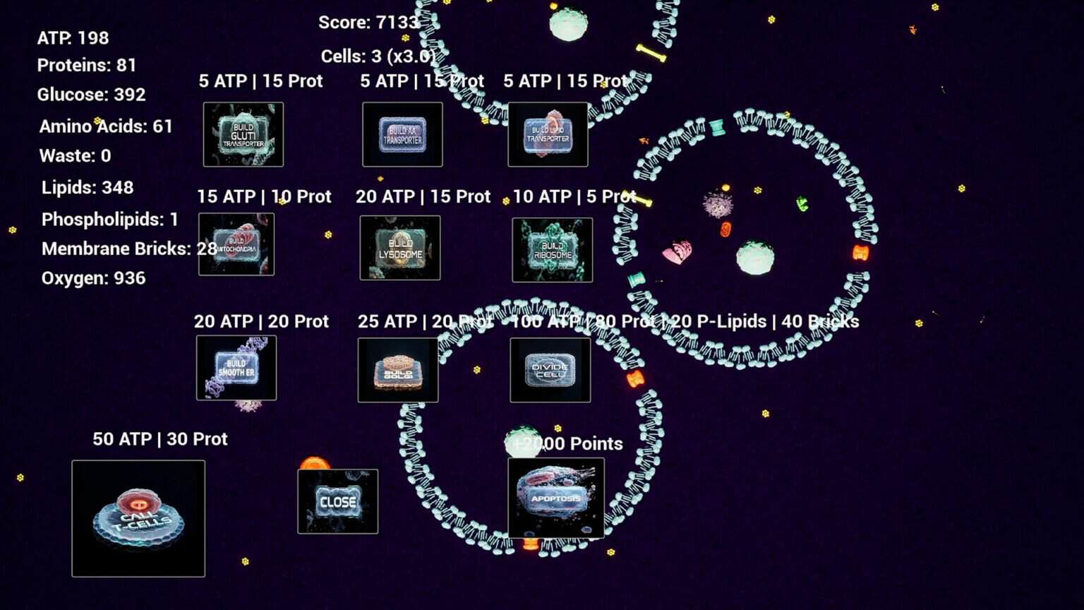 Cellula gameplay screenshot 4 – NFT Action Games crypto game on BNB Chain