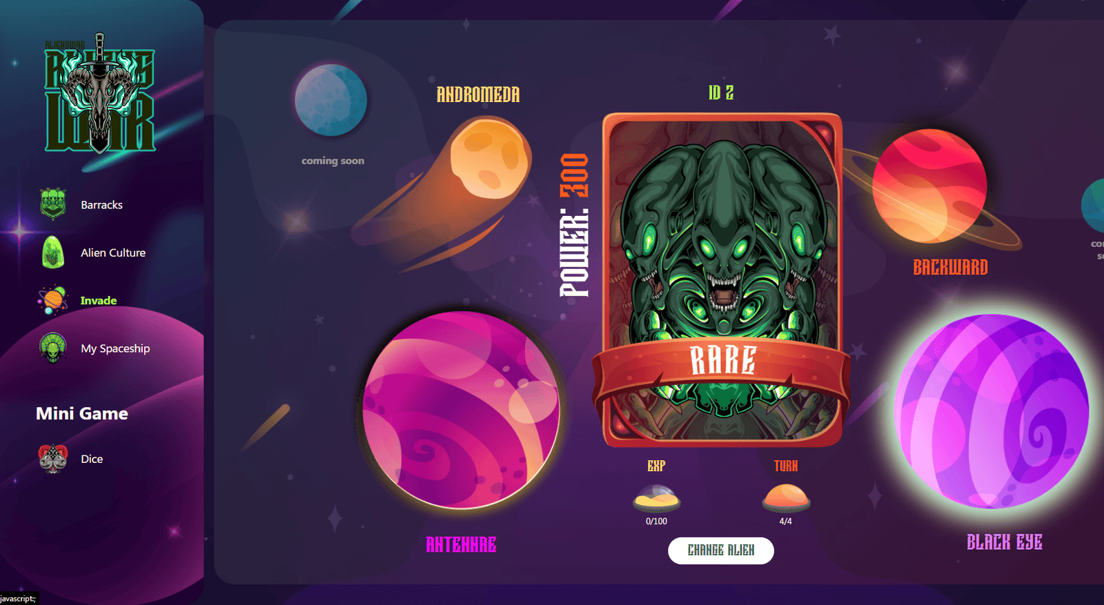 Planetary Defense opens Beta V3 as Magor strategy game widens past land defense Alien Worlds gameplay screenshot 6 – NFT Idle Games crypto game on Ethereum