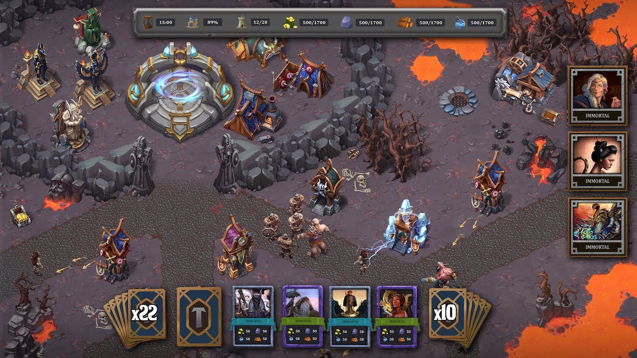Immortal Siege gameplay screenshot 1 – Strategy crypto game
