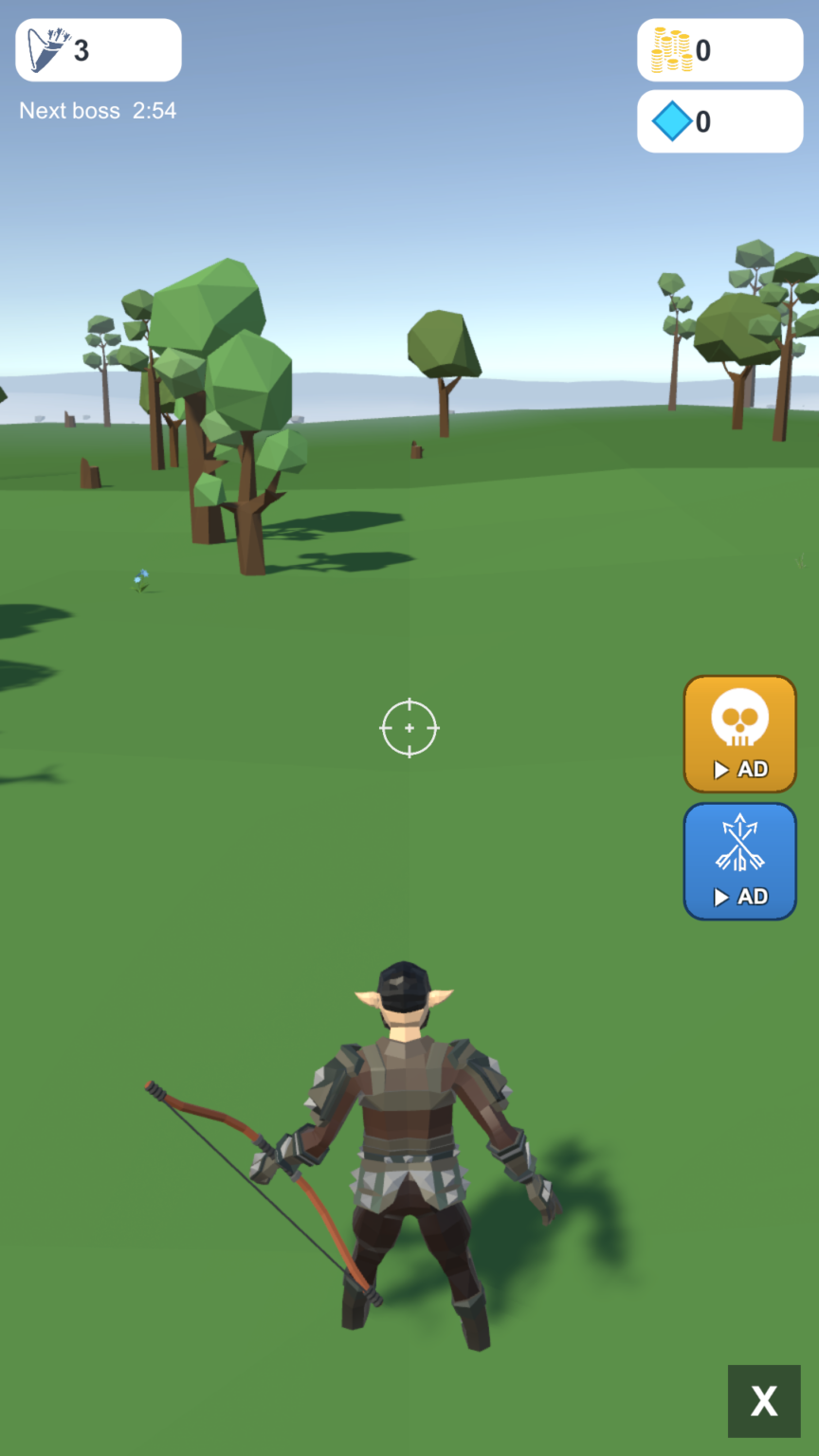 Archer Hunter gameplay screenshot 1 – Action crypto game on Sei