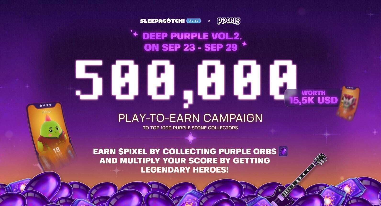 Sleepagotchi Lite's Deep Purple Vol. 2 Debuts with $15K Pixel Extravaganza