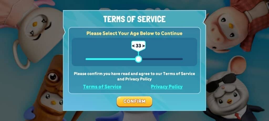 Pudgy Party Review -  Terms of Services