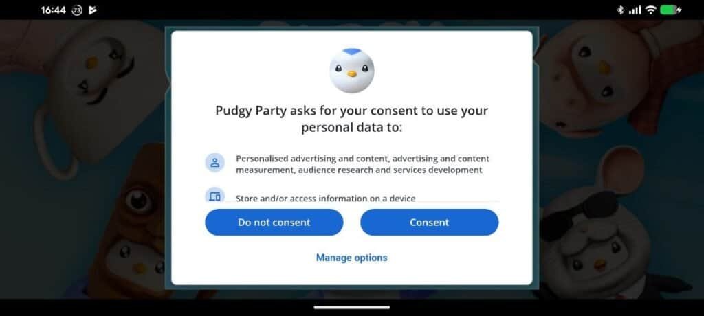 Pudgy Party Review - Accept & Consent