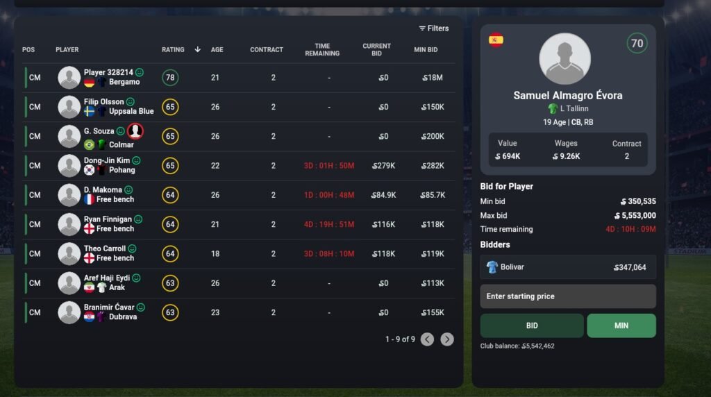 Soccerverse Review Part 3 – More Transfers, Failed Tactics & Preparing for Olympiacos Soccerverse Review Part 3 – More Transfers, Failed Tactics & Preparing for Olympiacos