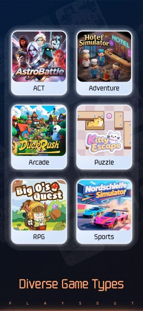 PlaysOut gameplay screenshot 1 – Mini Games crypto game on TON