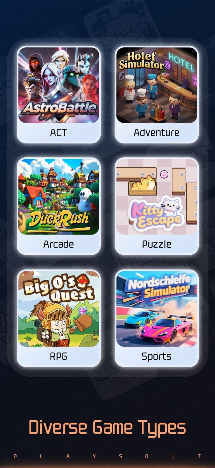 PlaysOut gameplay screenshot 1 – Mini Games crypto game on TON