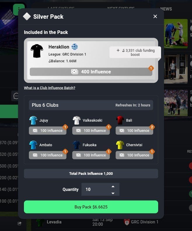 Soccerverse Review Part 1 – Gameplay Overview, Influence Packs & First Impressions Soccerverse Review Part 1 – Gameplay Overview, Influence Packs & First Impressions