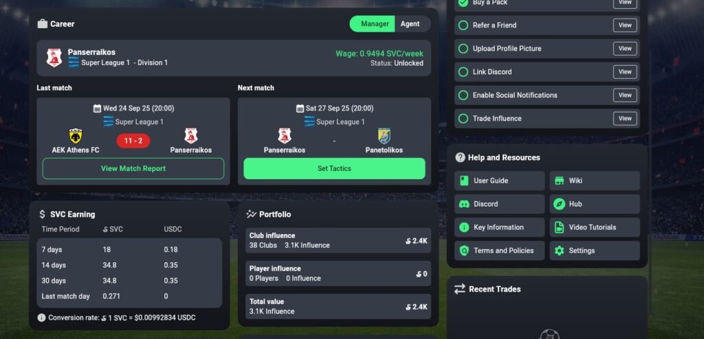 Soccerverse Review Part 4 – Shocking 6-3 Win, Crushing 11-2 Defeat & Financial Struggles Soccerverse Review Part 4 – Shocking 6-3 Win, Crushing 11-2 Defeat & Financial Struggles