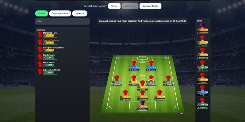 Soccerverse Review Part 3 – More Transfers, Failed Tactics & Preparing for Olympiacos Soccerverse Review Part 3 – More Transfers, Failed Tactics & Preparing for Olympiacos