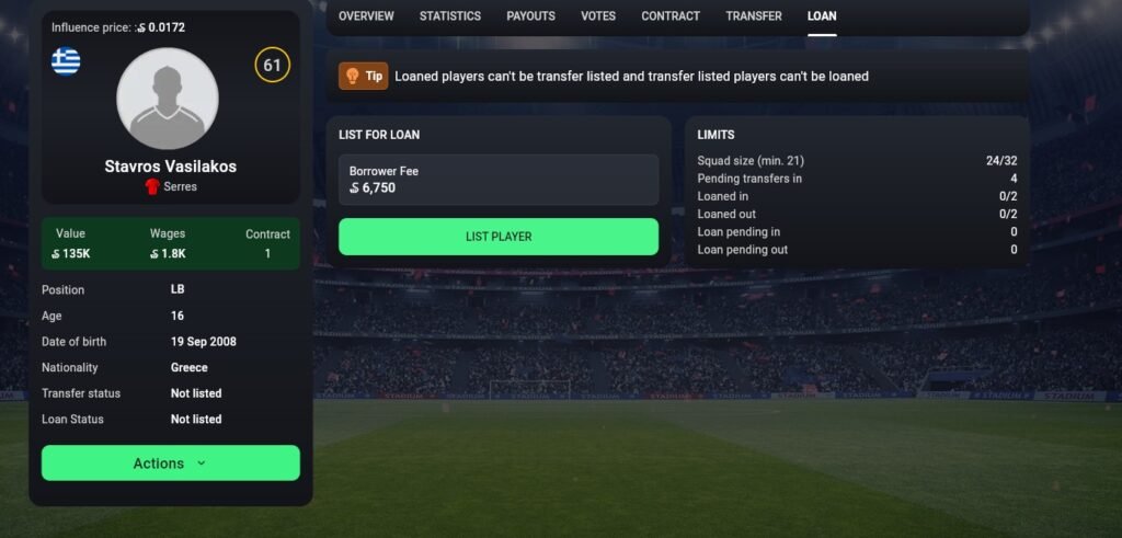 Soccerverse Review Part 3 – More Transfers, Failed Tactics & Preparing for Olympiacos Soccerverse Review Part 3 – More Transfers, Failed Tactics & Preparing for Olympiacos