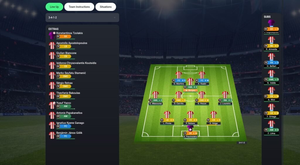 Soccerverse Review Part 3 – More Transfers, Failed Tactics & Preparing for Olympiacos Soccerverse Review Part 3 – More Transfers, Failed Tactics & Preparing for Olympiacos