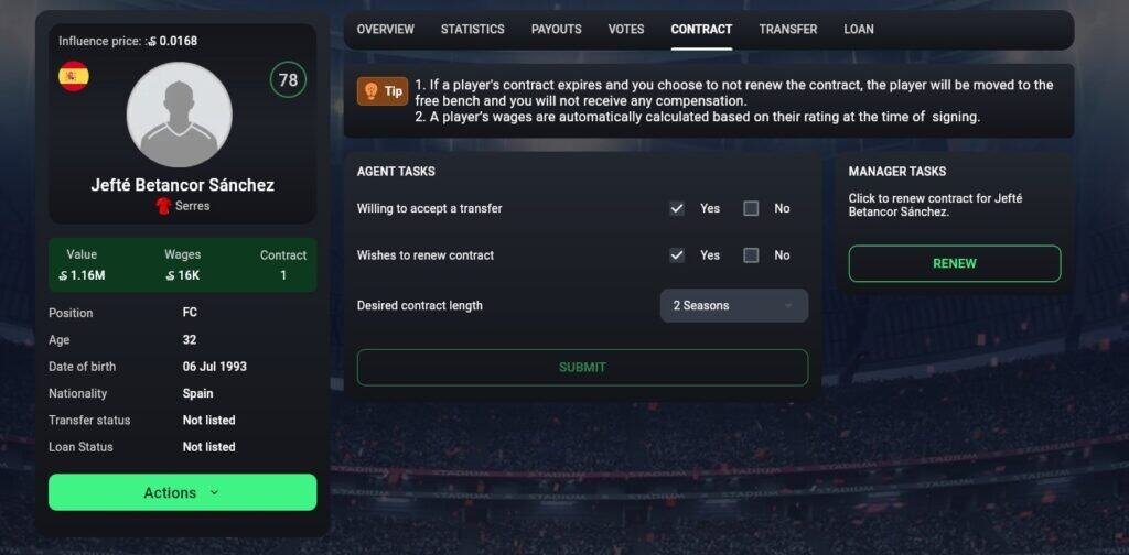 Soccerverse Review Part 2 – Team Management, Transfers, Tactics & First Match Soccerverse Review Part 2 – Team Management, Transfers, Tactics & First Match