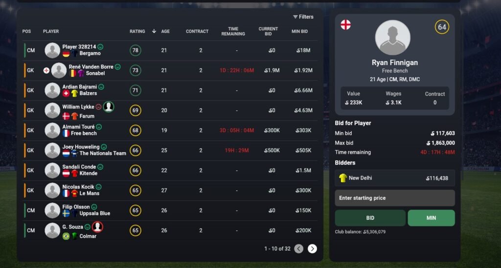 Soccerverse Review Part 3 – More Transfers, Failed Tactics & Preparing for Olympiacos Soccerverse Review Part 3 – More Transfers, Failed Tactics & Preparing for Olympiacos