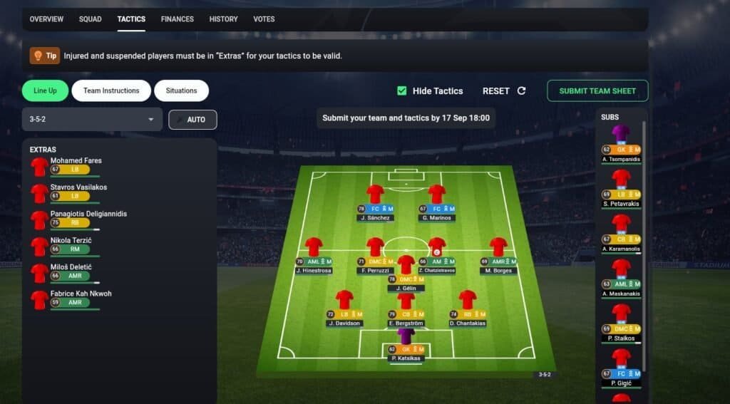 Soccerverse Review Part 2 – Team Management, Transfers, Tactics & First Match Soccerverse Review Part 2 – Team Management, Transfers, Tactics & First Match