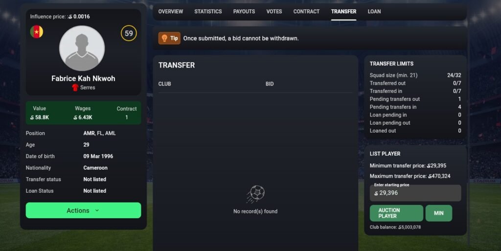 Soccerverse Review Part 3 – More Transfers, Failed Tactics & Preparing for Olympiacos Soccerverse Review Part 3 – More Transfers, Failed Tactics & Preparing for Olympiacos