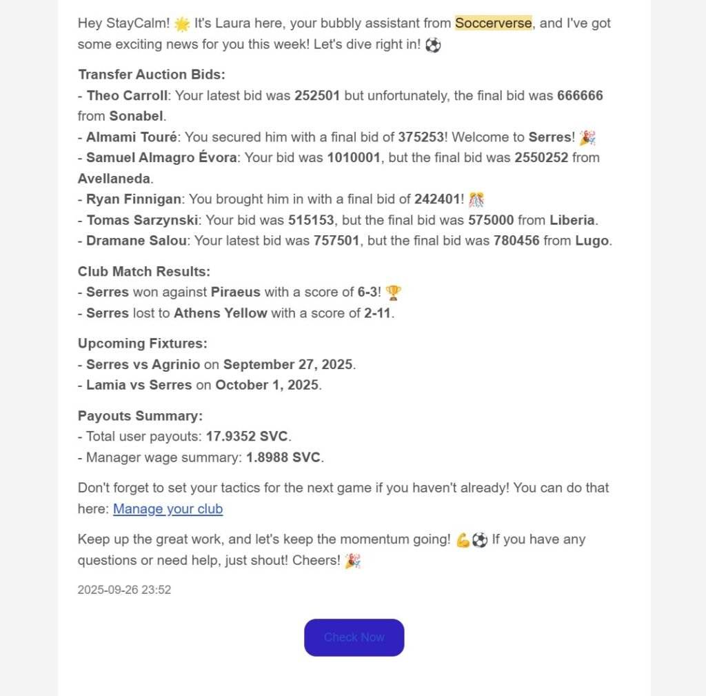 Soccerverse Review Part 4 – Shocking 6-3 Win, Crushing 11-2 Defeat & Financial Struggles Soccerverse Review Part 4 – Shocking 6-3 Win, Crushing 11-2 Defeat & Financial Struggles