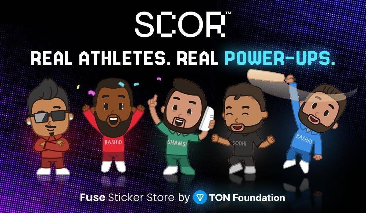 SCOR Sticker Store Debuts on Telegram’s FUSE Marketplace with Cricket Stars
