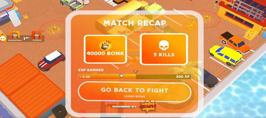 Bonk Arena gameplay screenshot 2 – Battle Royale crypto game on Solana