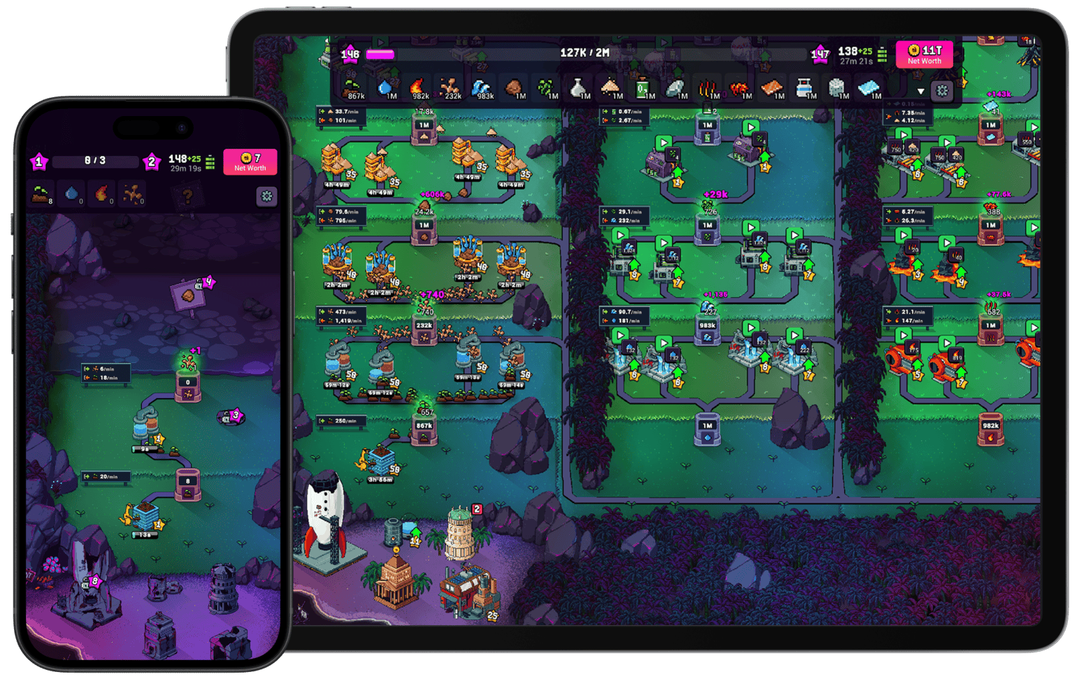 Craft World gameplay screenshot 1 – Casual crypto game on Ronin