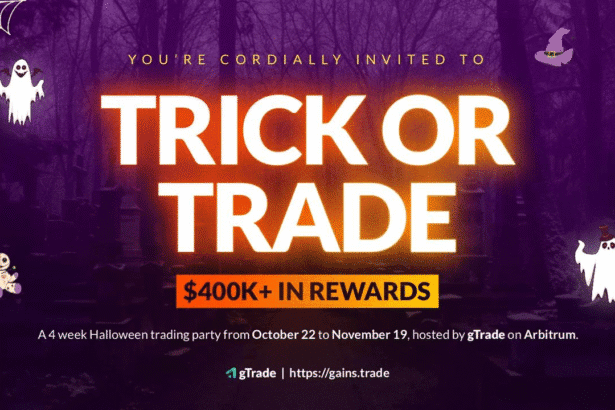 gTrade Launches $400,000 “Trick or Trade” Halloween Contest on Arbitrum