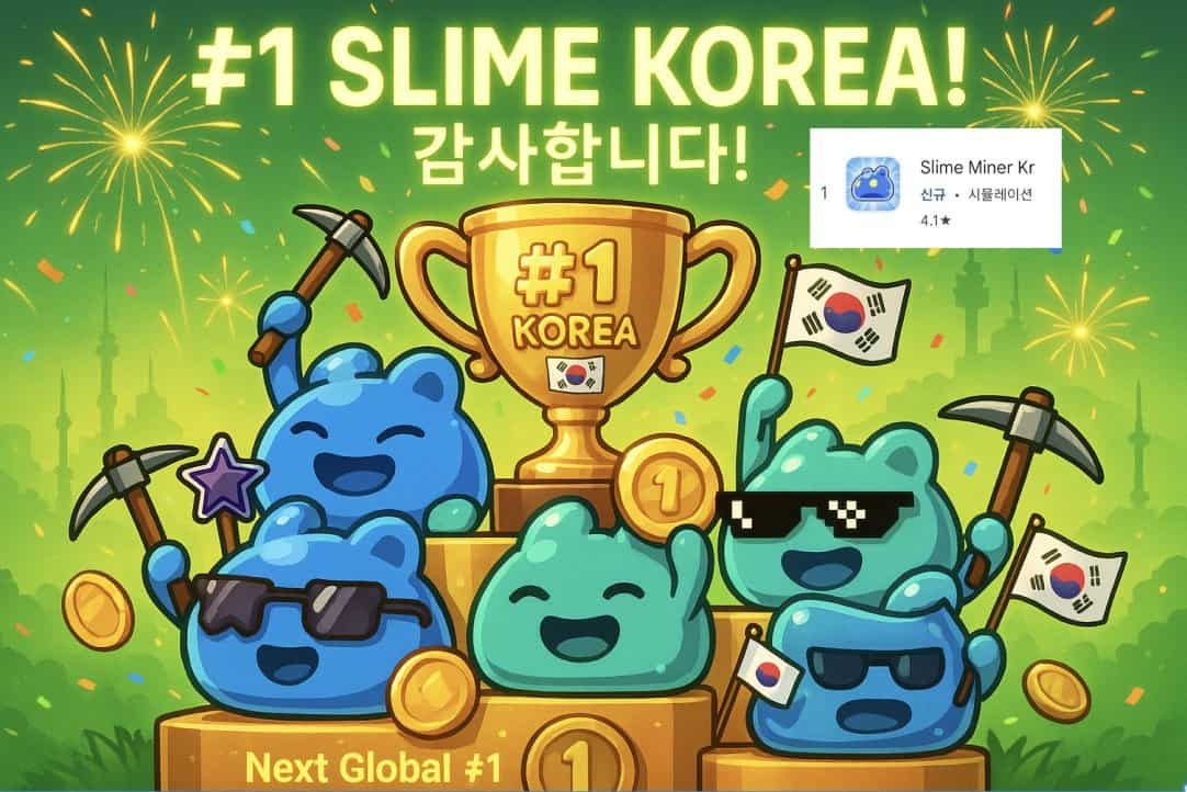 Slime Miner Korea Hits #1 in Simulation Games