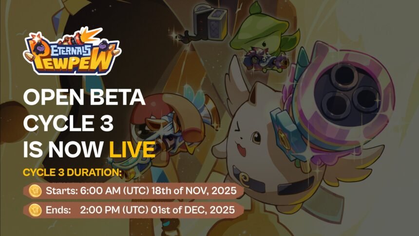 "Eternals Pew Pew Open Beta Cycle 3: Explore, Play, and Earn Rewards"