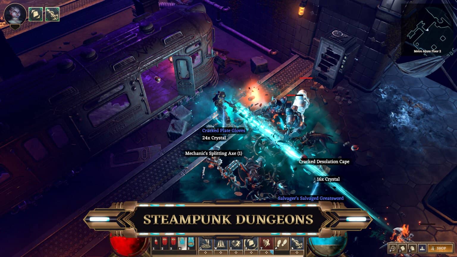Crystalfall gameplay screenshot 1 – NFT Action Games crypto game