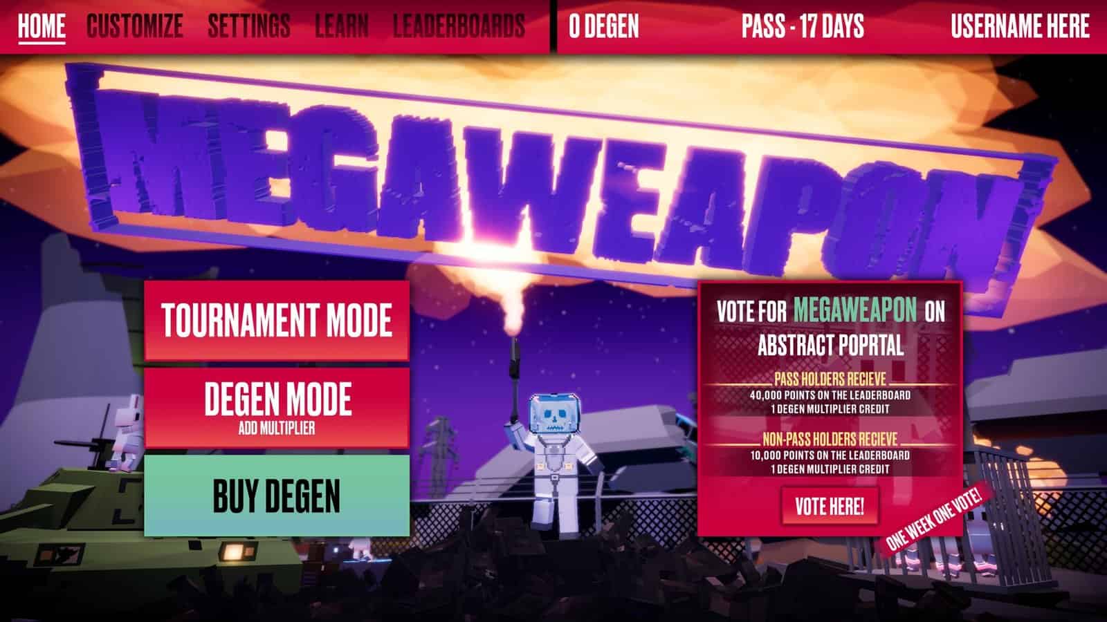MegaWeapon Fires Up Season 1 With Tournament Pass MegaWeapon Fires Up Season 1 With Tournament Pass