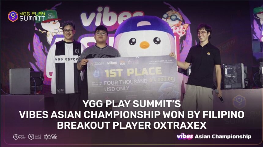 Oxtraxex Wins First Vibes Asian Championship at YGG Play Summit