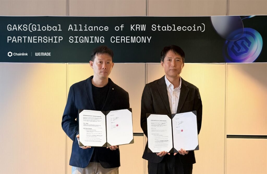 Chainlink Labs Joins WEMADE’s KRW Stablecoin Alliance, GAKS