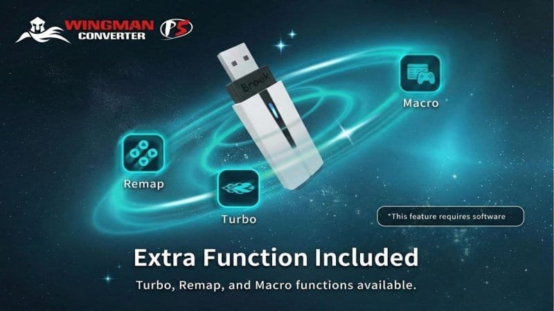 Wingman P5 by Brook Gaming: True wireless & near-zero latency for native PS5, PS4 & PC gaming.