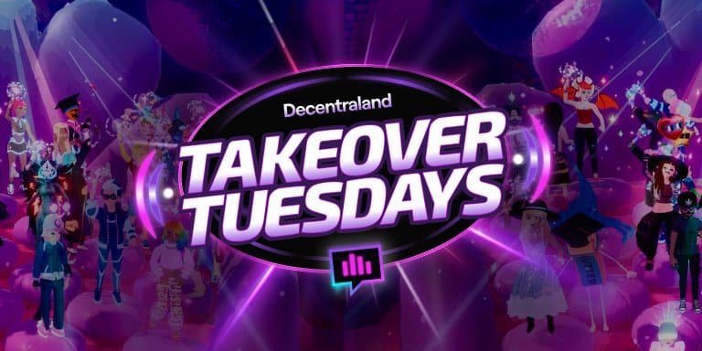 Takeover Tuesdays Bring Live Music to Life Inside Decentraland on March 24