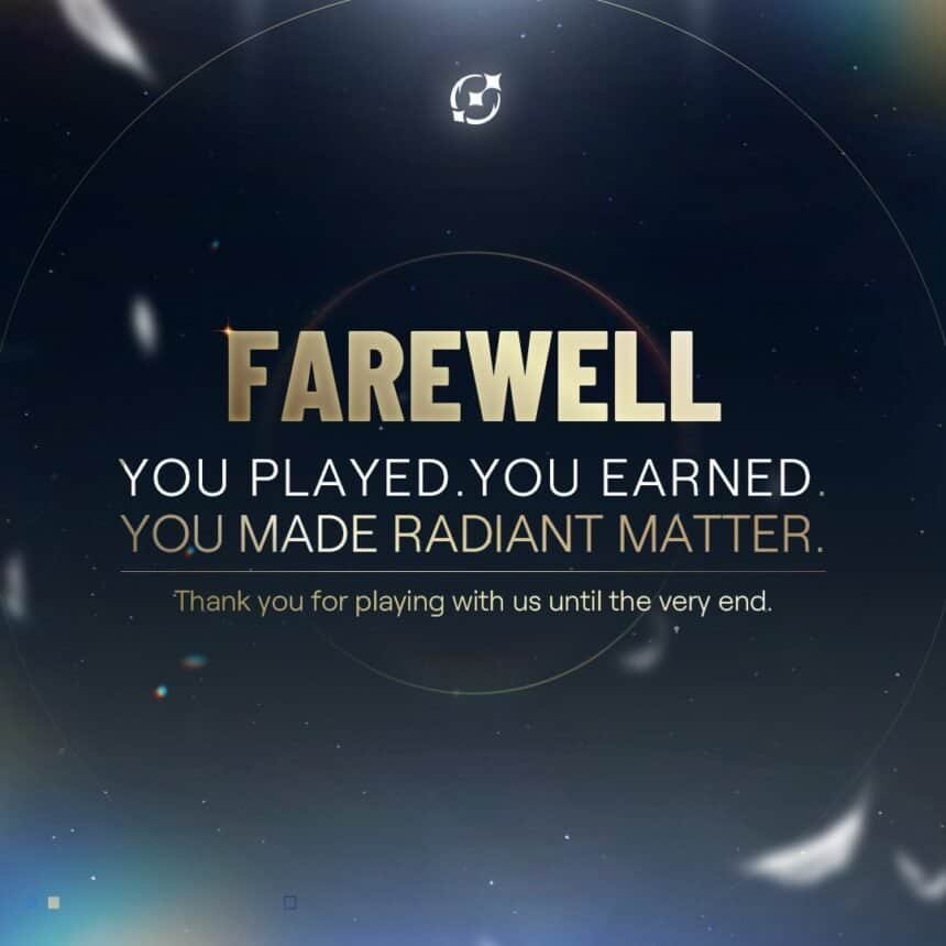 Radiant Shuts Down its Gaming Rewards Platform