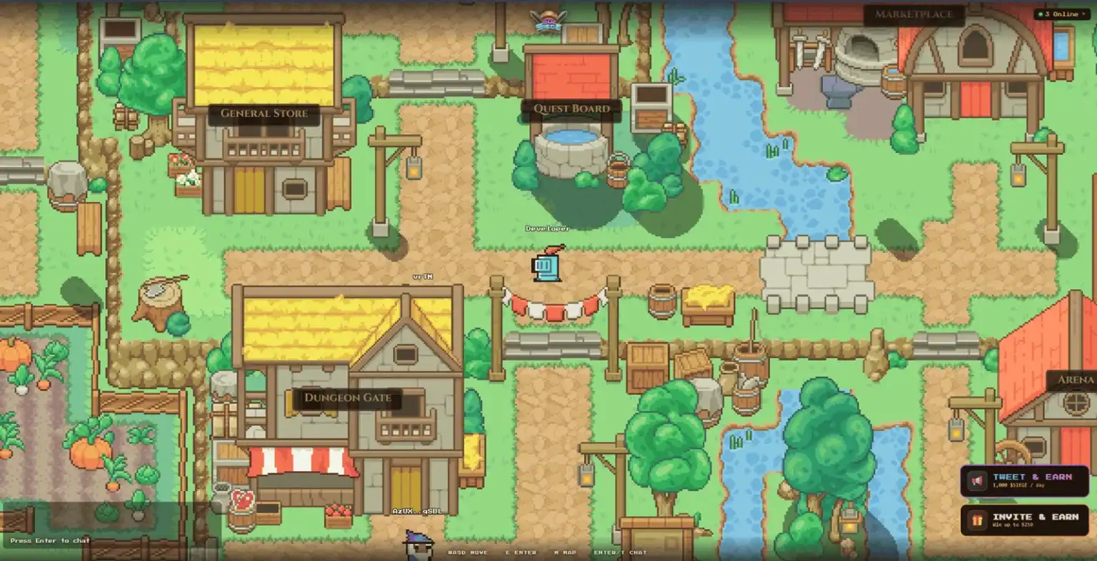 Sol Siege gameplay screenshot 1 – NFT Idle Games crypto game on Solana
