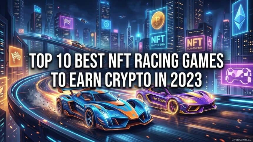 Featured image for Top 10 Best NFT Racing Games To Earn Crypto in 2023