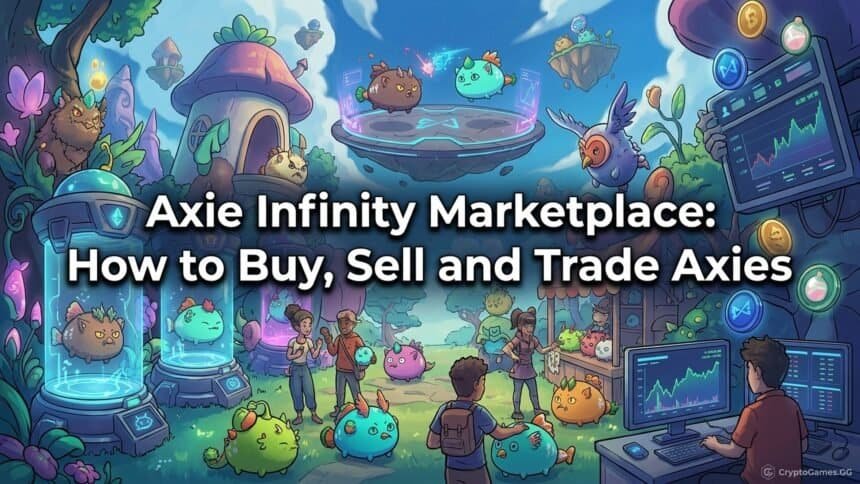 Featured image for Axie Infinity Marketplace: How to Buy, Sell and Trade Axies