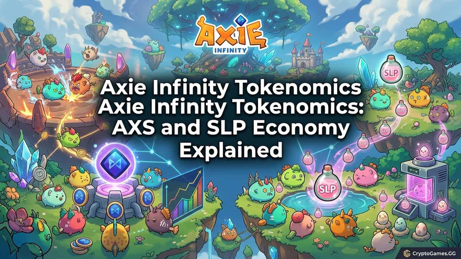 Axie Infinity Tokenomics: AXS and SLP Economy Explained Featured image for Axie Infinity Tokenomics: AXS and SLP Economy Explained