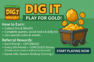 Dig It Gold game launches Season 2, adding energy and NUGS rewards.