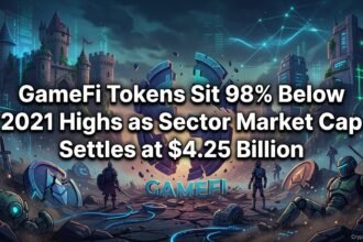 Featured image for GameFi Tokens Sit 98% Below 2021 Highs as Sector Market Cap Settles at $4.25 Billion