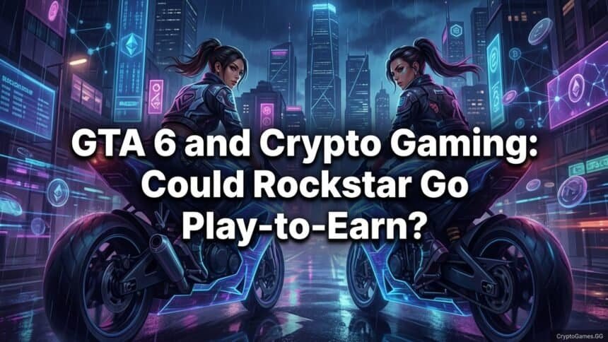 Featured image for GTA 6 and Crypto Gaming: Could Rockstar Go Play-to-Earn?