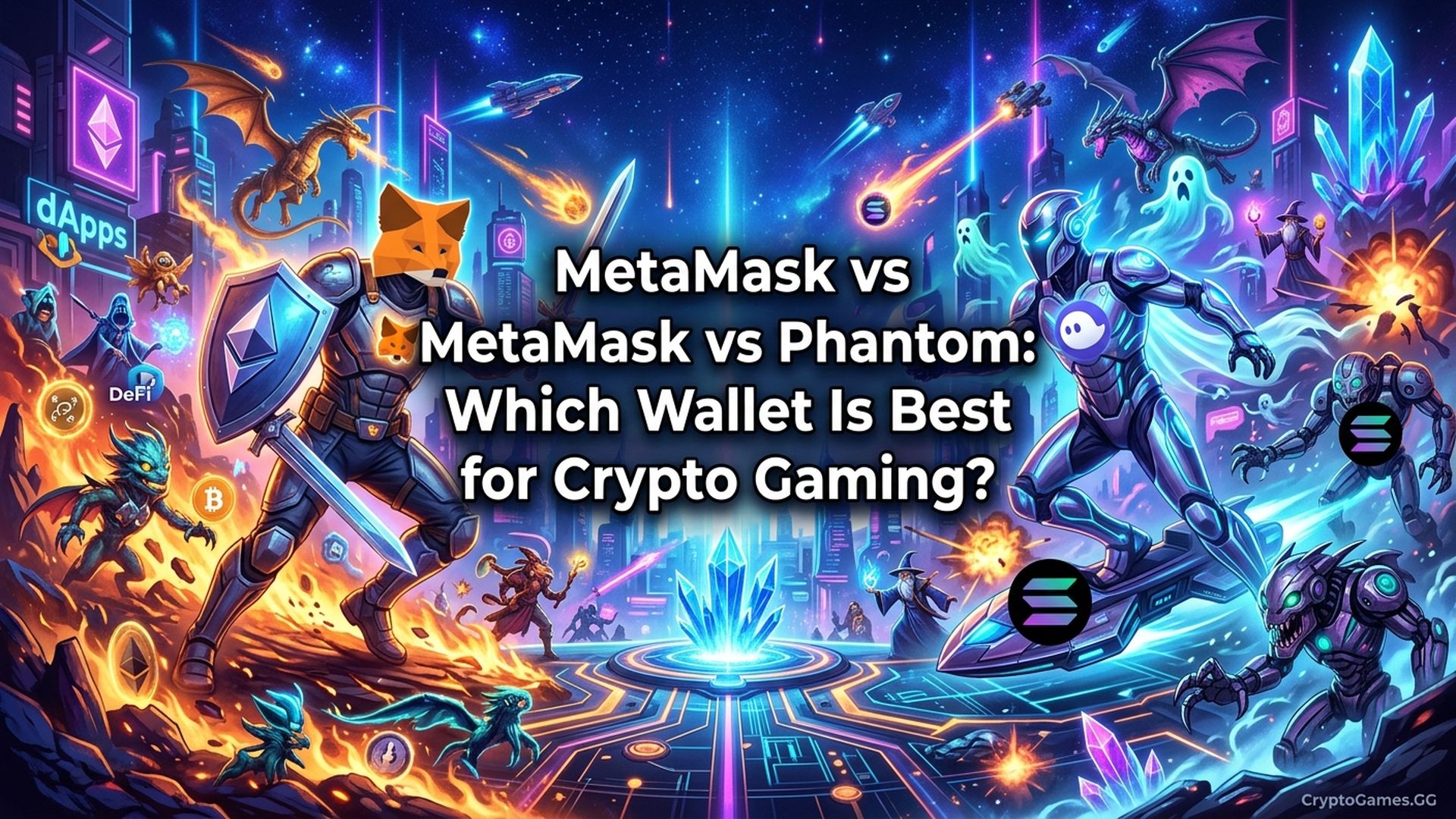 Featured image for MetaMask vs Phantom: Which Wallet Is Best for Crypto Gaming?