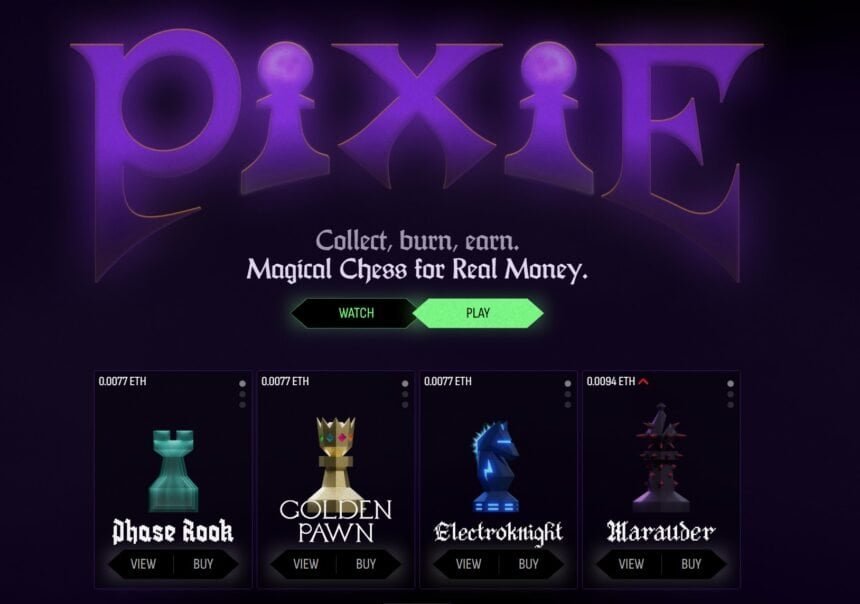 Pixie Chess launches with on-chain pieces and 82.95 ETH prize pool