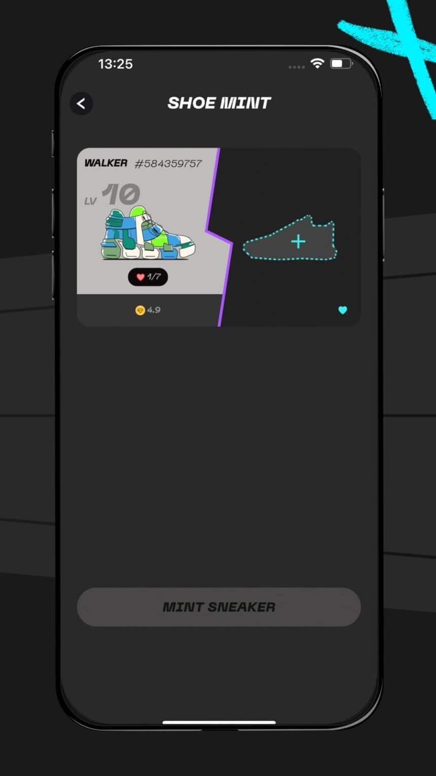 STEPN GO gameplay screenshot 4 – Casual crypto game on Solana