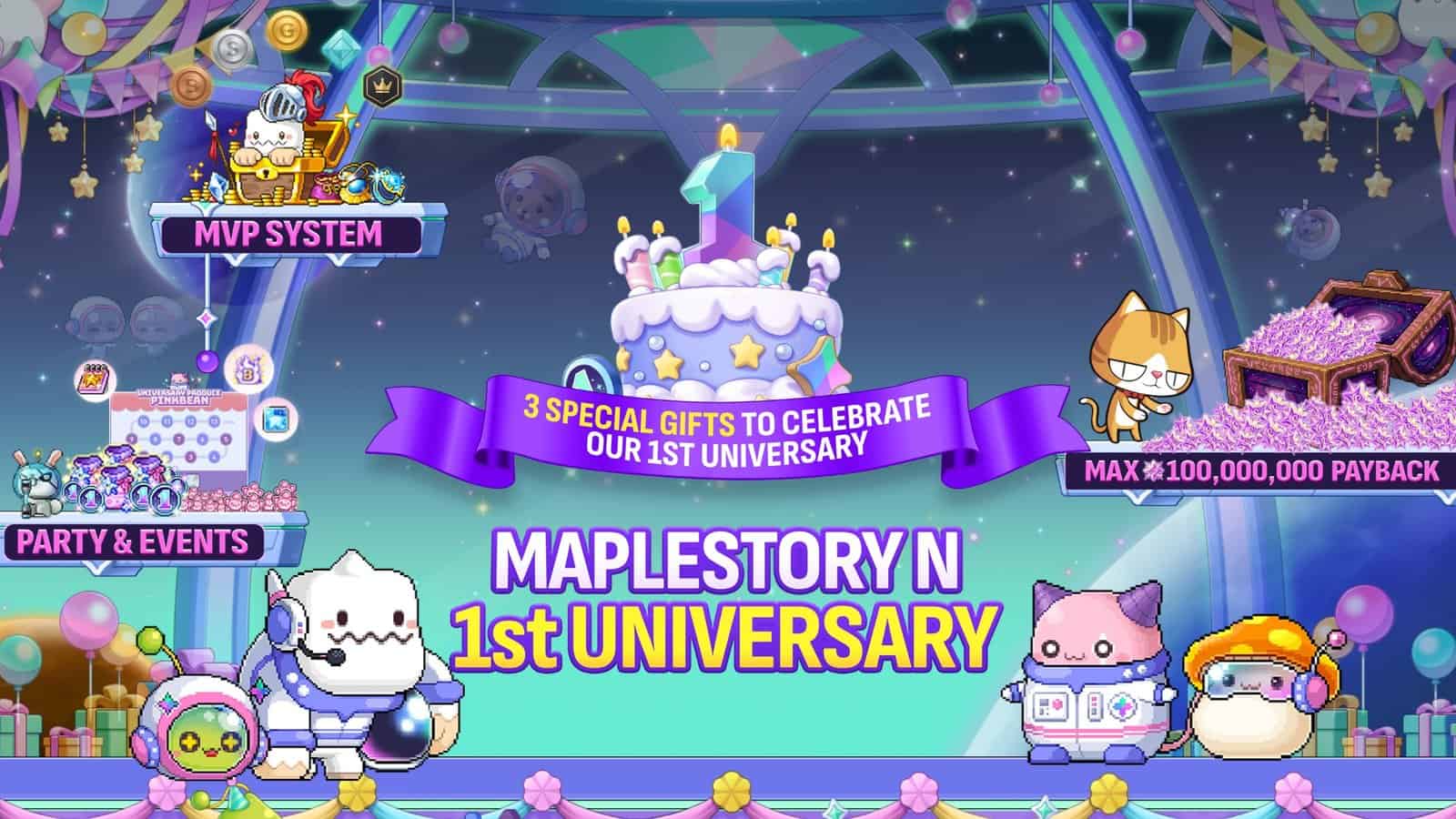 MapleStory N Marks First Anniversary With Power Crystal Payback, MVP System and Month-Long Event Series
