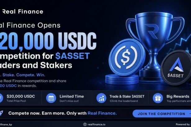Real Finance Opens $20,000 USDC Competition for $ASSET Traders and Stakers