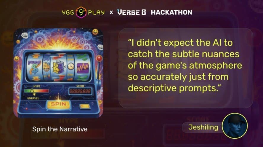 120 Teams Built Playable Games at YGG Play x Verse8 Hackathon Using Vibe Coding, Most With no Programming Background 120 Teams Built Playable Games at YGG Play x Verse8 Hackathon Using Vibe Coding, Most With no Programming Background