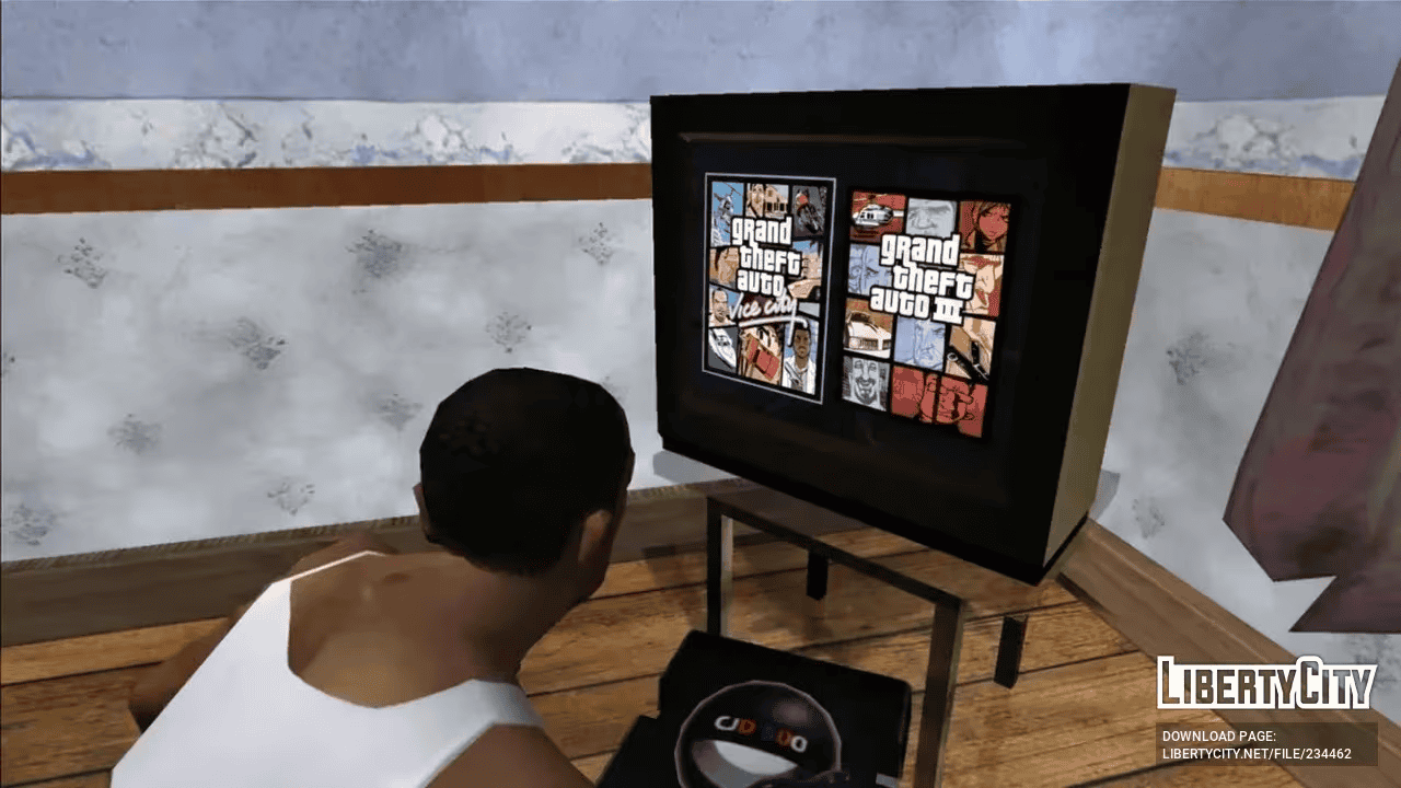 A modder crammed two entire GTA games inside a TV in San Andreas